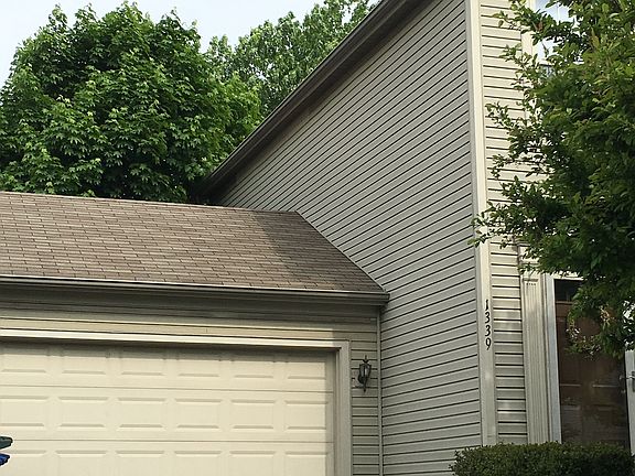 2 car attached garage, with door opener