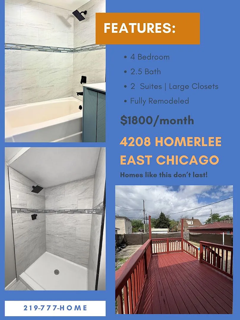 Photo 2 of 13 - 4208 Homerlee Ave - East Chicago, IN Building Photo - 4208 Homerlee Ave