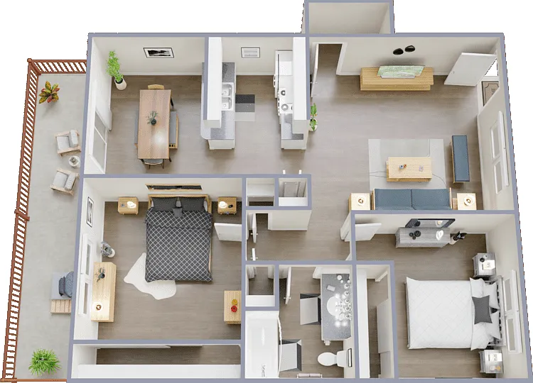 Plan B Floorplan Diagram