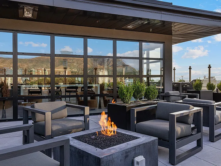 Rooftop Deck Fireplace