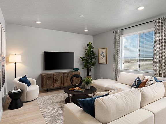 The Pine floorplan interior image taken at a Meritage Homes Community in Eagle Mountain, UT.