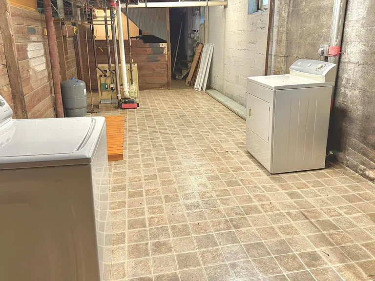 Private washer/dryer/storage area