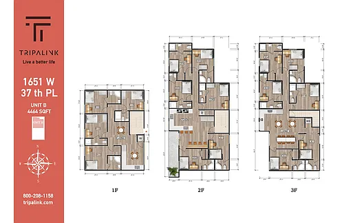 Floor plan 1653 W 37th Pl