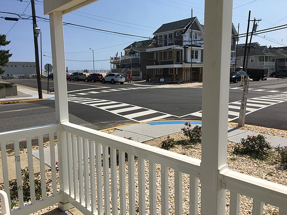 across the street from beach