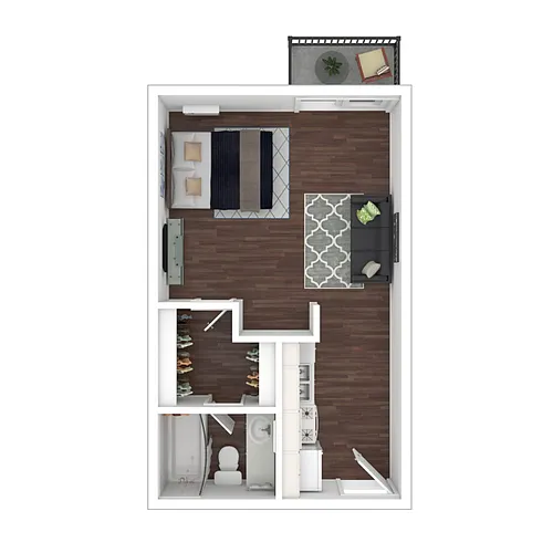 Floor plan Hamlet Studio