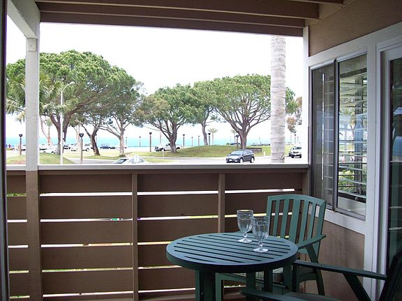 patio with ocean views