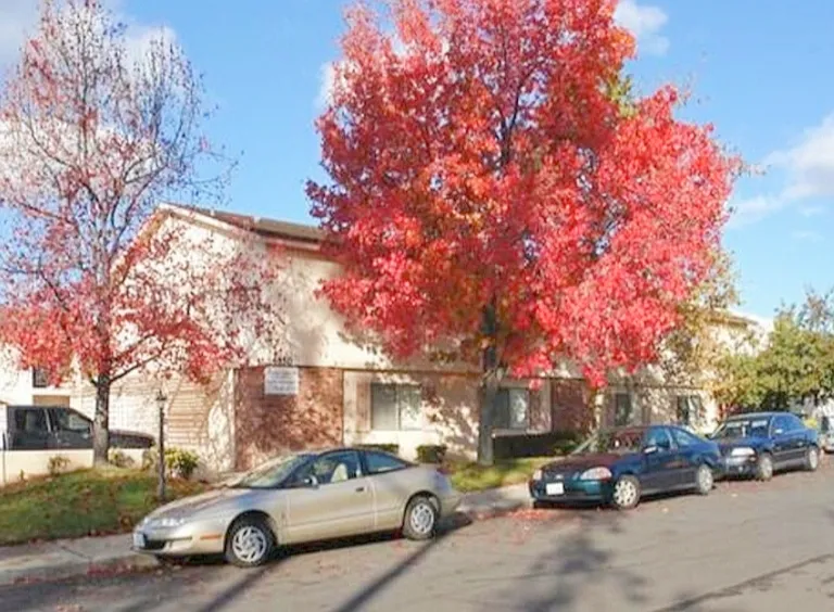 Our complex, as viewed from Williamsburg Lane.