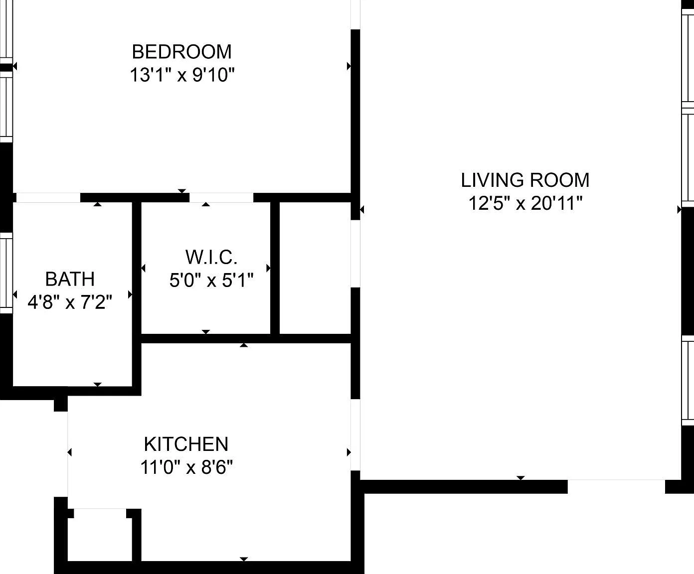 1 bed, 1.0 bath, 635 sqft, $895 — Photo 3