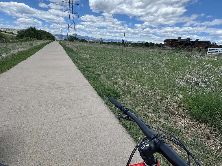 Nearby walking and biking trail