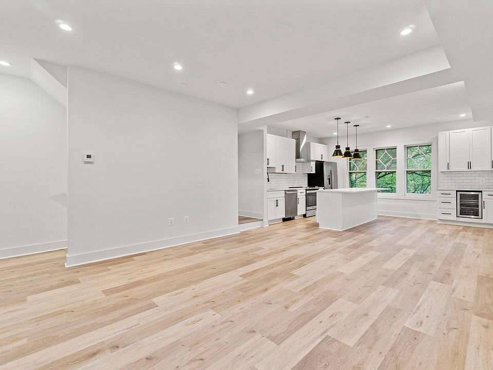 Living room and kitchen