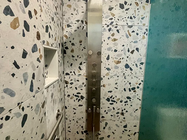 Clean, updated bathroom with full shower.