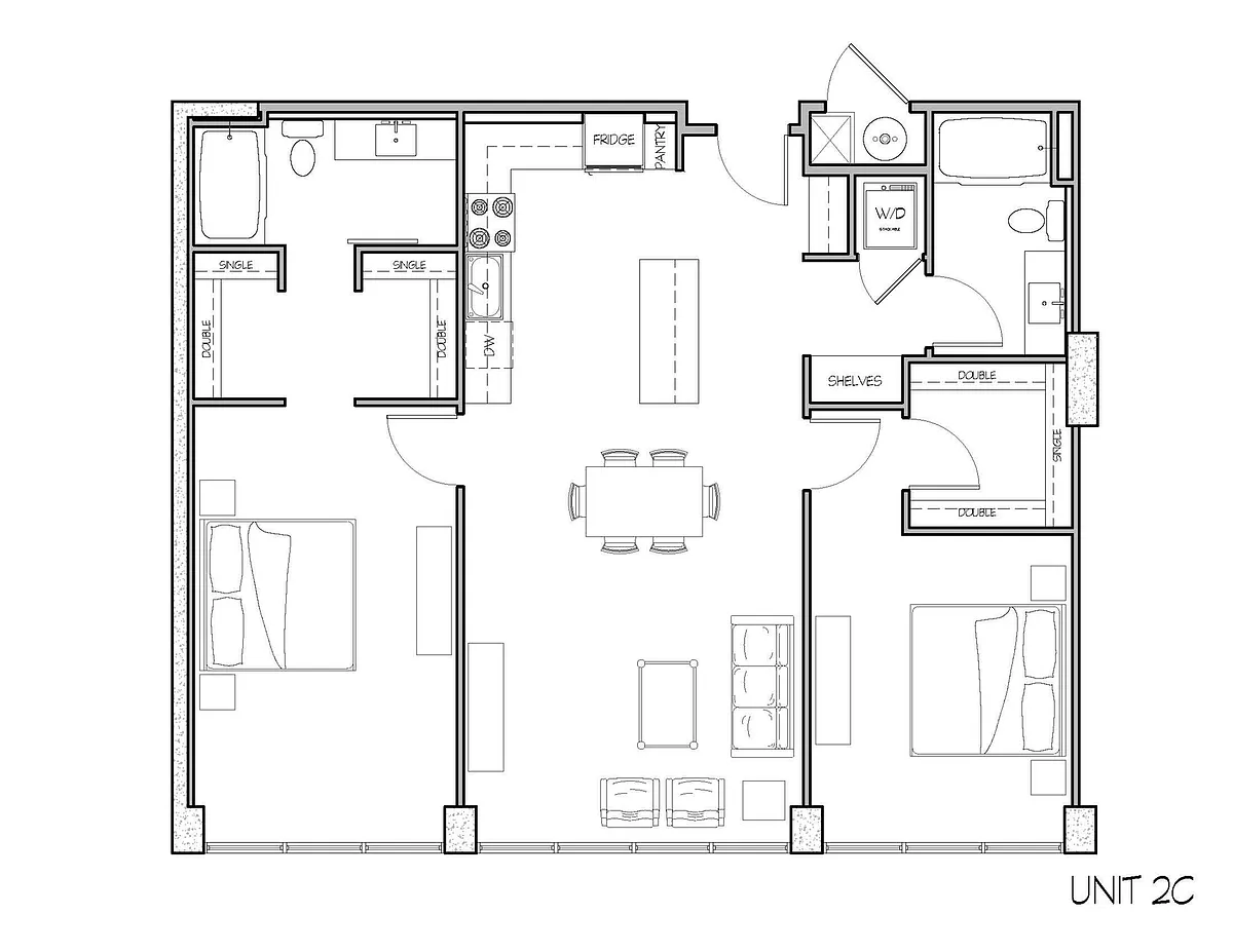 Floor plan 2C