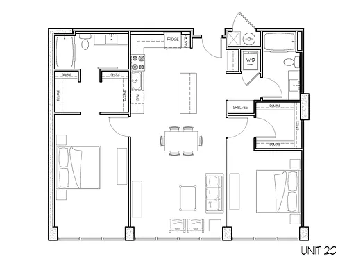 Floor plan 2C