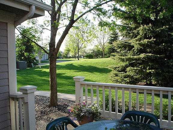 View out across lawn from terrace