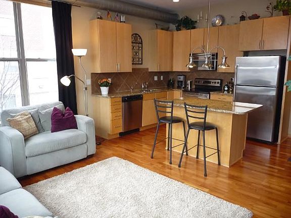 Bright and open living area and kitchen! Beautiful and cohesive contemporary finishes.