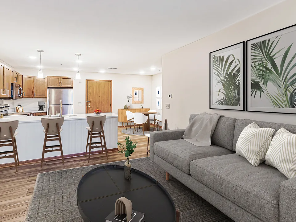 One bedroom, one bath open concept