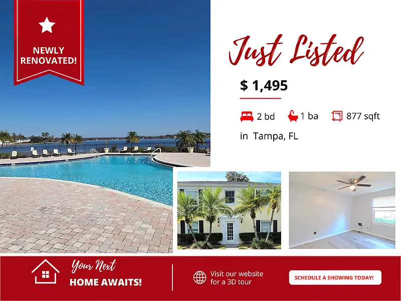 2 bed, 1.0 bath, 877 sqft, $1,495 — Photo 1