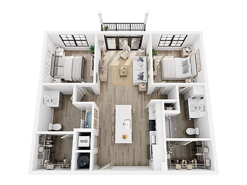 Floor plan B1-HC