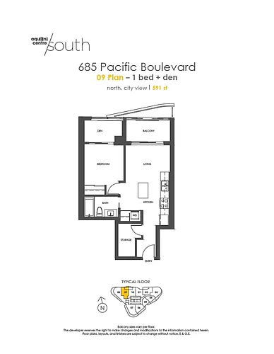 685 Pacific Blvd #809 Photo 1
