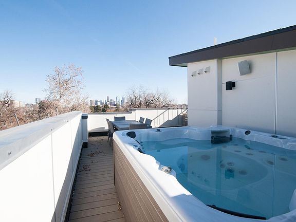 Private rooftop deck with hot tub!