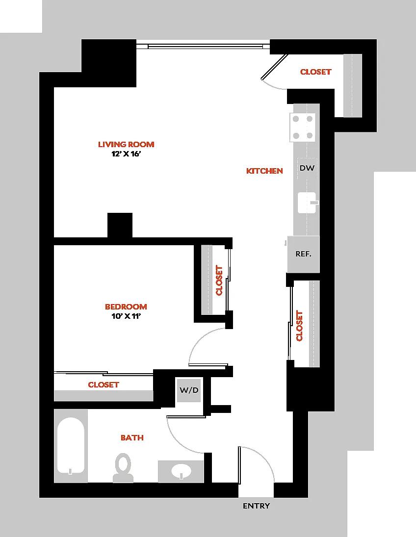 Floor plan Plan 1P