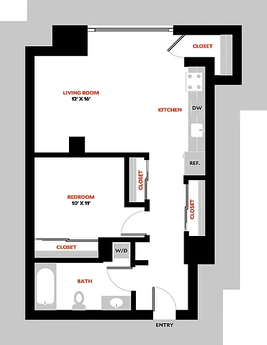 Floor plan Plan 1P