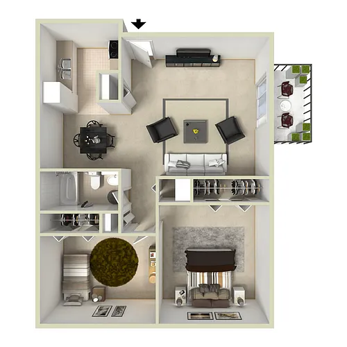 Floor plan Amethyst - Renovated