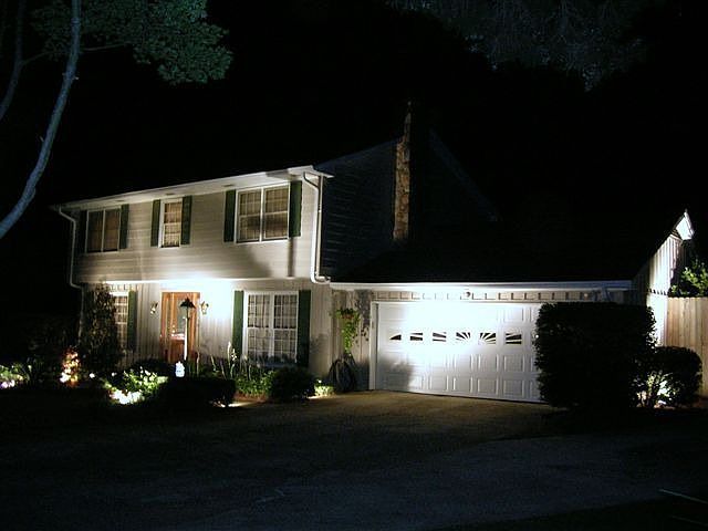 Front of house (night)