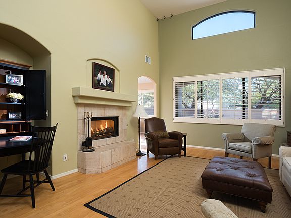 Living Rm w/ 25 ft. Ceilings