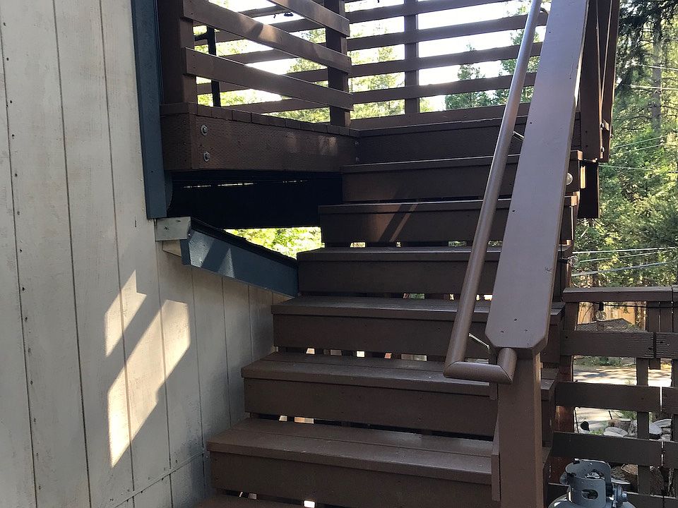 Top half of the stairs up to the cottage.