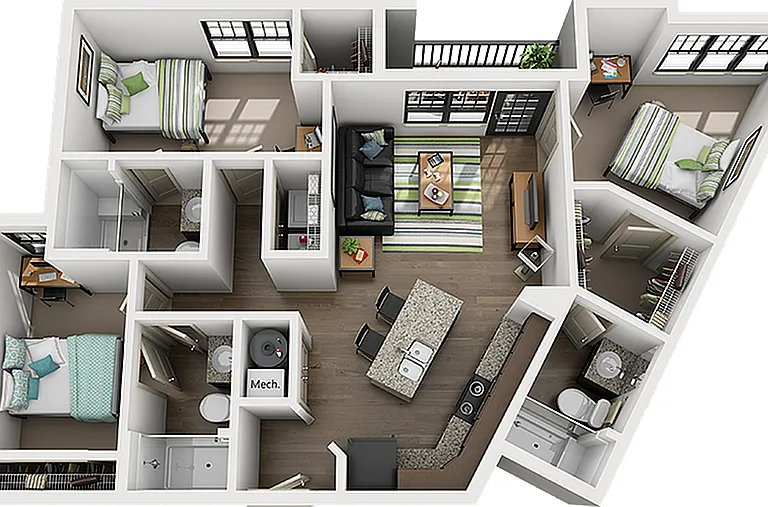Riverfront-Village-Champion-3x3-Floor-Plan