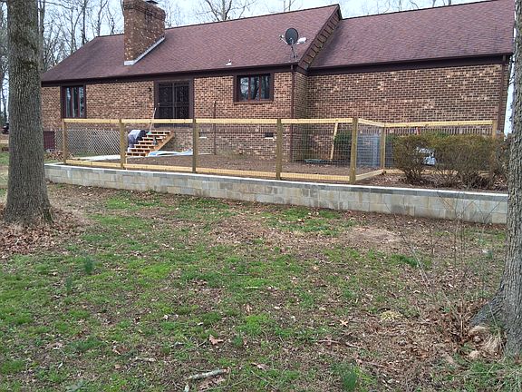 Rear with raised garden