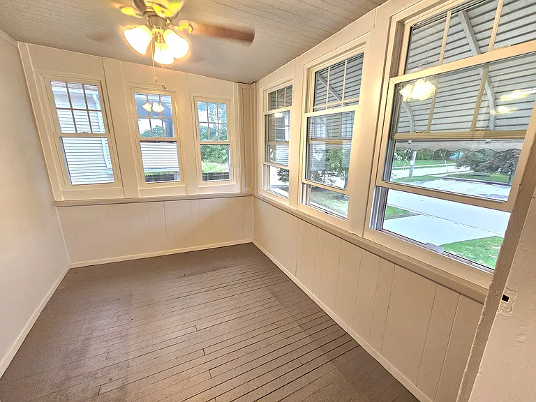 Large 3 season room off the family room. New windows
