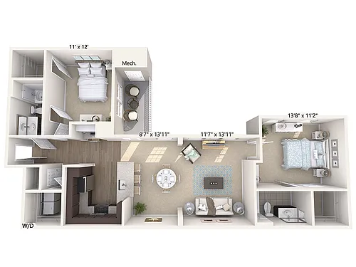Floor plan B2-E-Upper