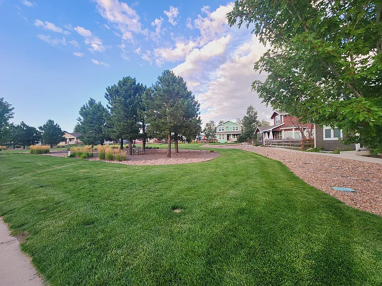 Open space adjacent to house