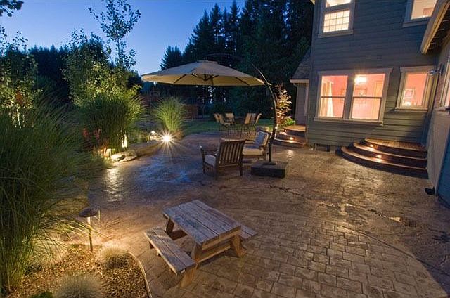 Stamped concrete patios
