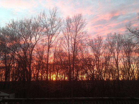 sunset from back deck