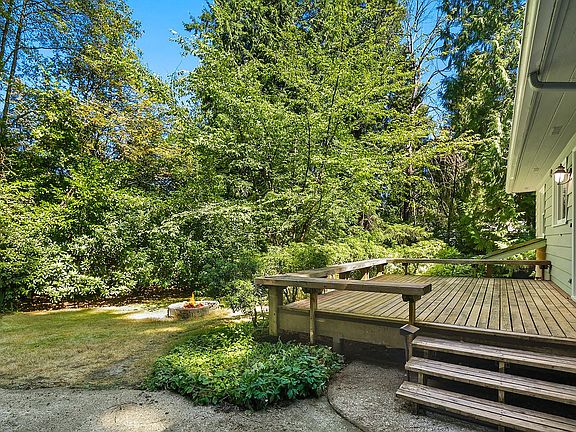 Backyard and deck