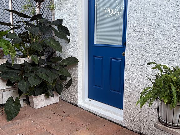 Private entrance front door