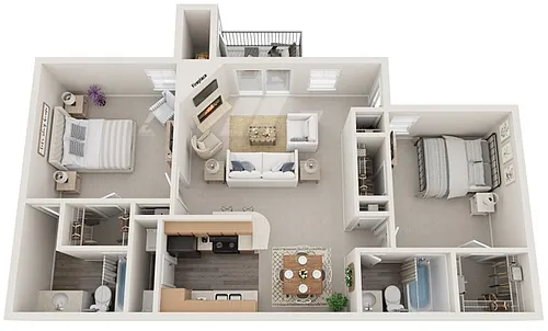 Floor plan 2x2A
