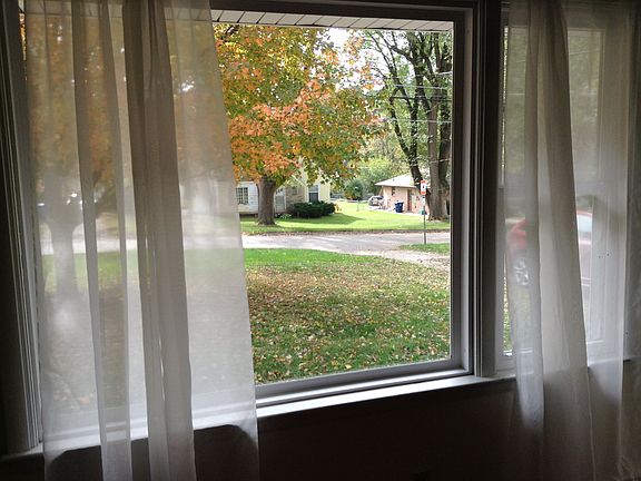 Front view out living room window