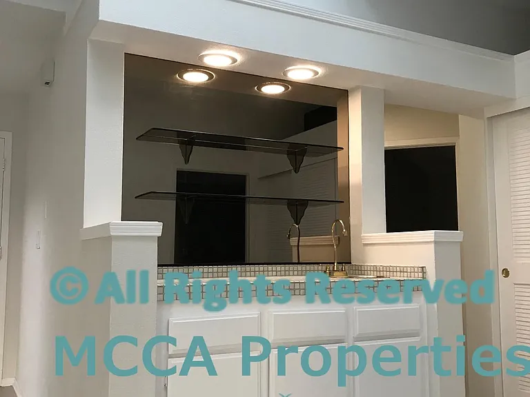 Wet Bar under Cathedral Skylights