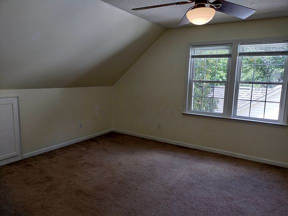 One of two rooms on the second level.