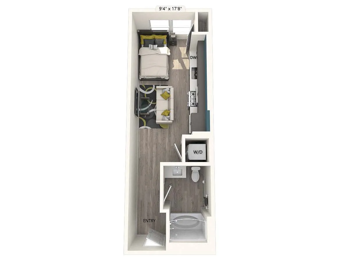 Floor plan S1-FinishII-417sf
