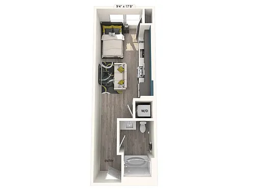 Floor plan S1-FinishII-417sf