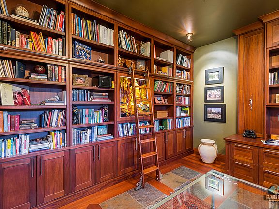Study
						:
						Library with rolling ladder