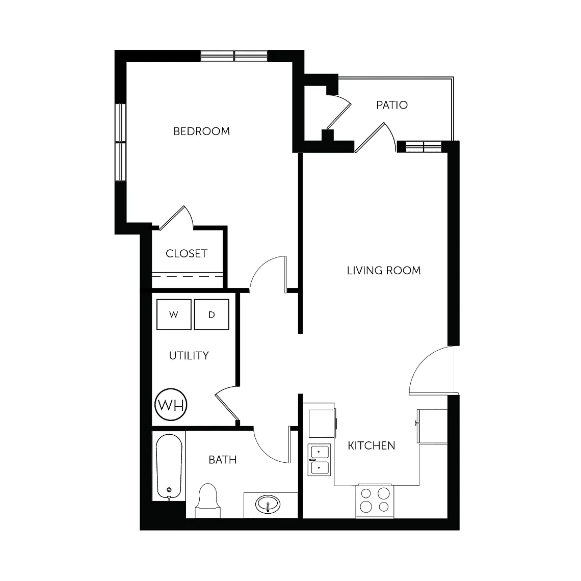 Floor plan 1 Bedroom