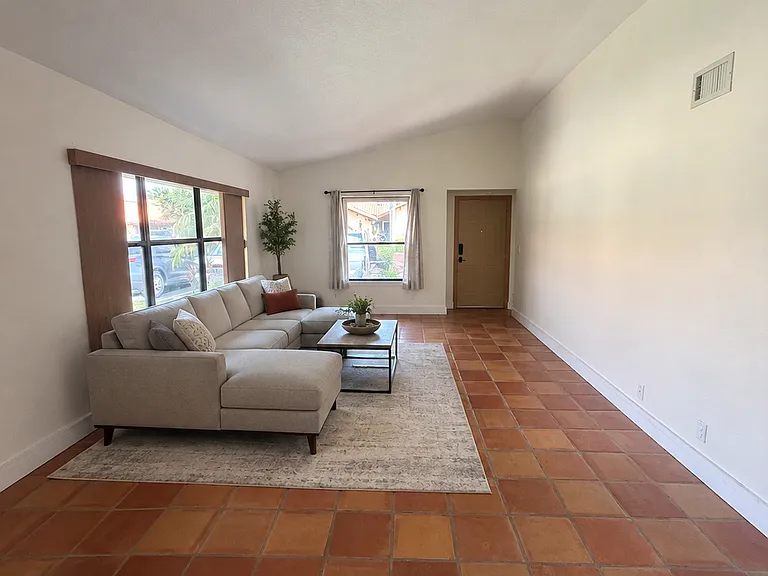 Front room looking at entry