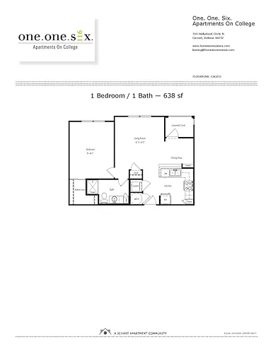Floor plan U1: Calico