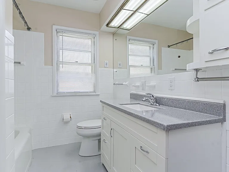 Remodeled bedroom hall bathroom